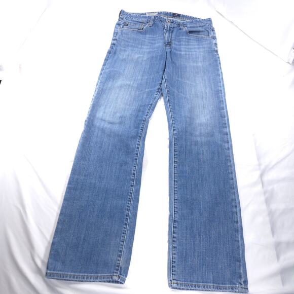 Adriano Goldschmied Straight Button Zip Medium Wash Jeans Mens Size 32x34 Blue - Picture 2 of 8